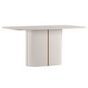 Ver imagem 2 de Mesa de Jantar Retangular 160cm 6 Lugares Flex Zuni Off N02 - Mpozenato - Mpozenato
