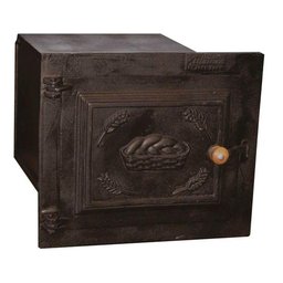 Forno Ferro Fogão a Lenha Pequeno Porta de Ferro 50x35x30cm - 1