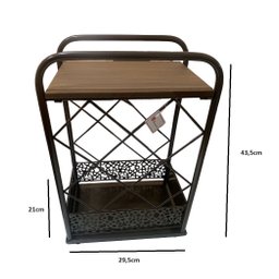 Adega Suporte Porta Garrafas Vinho Mini Bar 44cm Espressione Adega Vinho, Movel para Vinho, Suporte - 6