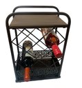 Ver imagem 1 de Adega Suporte Porta Garrafas Vinho Mini Bar 44cm Espressione Adega Vinho, Movel para Vinho, Suporte