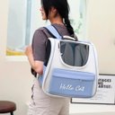 Ver imagem 5 de Bolsa Mochila Transporte Pet Gato Animais Estimaçao Viagem Passeio Caminhada Acampamento Bolsos Vent