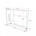 Ver imagem 4 de Espelheira para Banheiro 1 Porta Legno Branco/Preto Onix