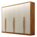 Ver imagem 1 de Guarda Roupa Casal Livorno Plus 6 Portas 8 Gavetas Cinamomo Fendi - Novo Horizonte