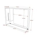 Ver imagem 4 de Espelheira para Banheiro 1 Porta Legno Branco/Nogal
