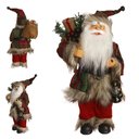 Ver imagem 1 de Papai Noel Tradicional Natal em Pé 30cm Vermelho Florarte Flor Arte