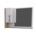 Ver imagem 1 de Espelheira para Banheiro 1 Porta Legno Branco/Carvalho