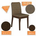 Ver imagem 4 de Conjunto Mesa de Jantar 6 Cadeiras Nairóbi Imbuia/preto/capuccino - Móveis Arapongas