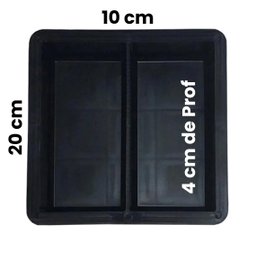 Forma Piso Bloquete Calçamento Dupla 20x10x4 Kit 10 Formas - 2