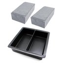 Ver imagem 1 de Forma Piso Bloquete Calçamento Dupla 20x10x4 Kit 10 Formas