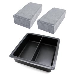 Forma Piso Bloquete Calçamento Dupla 20x10x4 Kit 10 Formas - 1