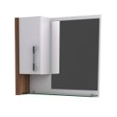 Ver imagem 6 de Gabinete para Banheiro 1 Porta 2 Gavetas com Cuba Q35 e Espelheira Legno 650w Espresso Móveis