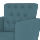 Ver imagem 3 de Kit 3 Poltronas Nina com Capitone - Azul Turqueza
