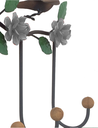 Ver mais imagens de Cabide Rustico Artesanal com Flores e Pássaros de Ferro Libertas Rosas Artesanato Rosa Mini Branco