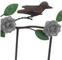 Ver imagem 6 de Cabide Rustico Artesanal com Flores e Pássaros de Ferro Libertas Rosas Artesanato Rosa Mini Branco