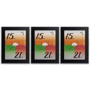 Ver imagem 1 de Porta-retratos Kit 3 Quadros Molduras Com vidro - Moldura Preta