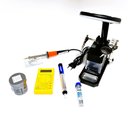 Ver imagem 1 de Kit Ferro de Solda 30w 110v Lupa 3 Gavetas Multimetro Pasta Estanho Sugador