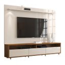 Ver imagem 1 de Rack com Painel Aspen 2.2 Off White com Madeiro Canela - Móveisaqui