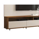 Ver imagem 4 de Rack com Painel Aspen 2.2 Off White com Madeiro Canela - Móveisaqui