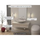 Ver imagem 6 de Conjunto Bancada para Banheiro com Cuba Abaulada L42 e Prateleira Metrópole 805W 