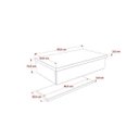 Ver imagem 4 de Conjunto Bancada para Banheiro com Cuba Abaulada L42 e Prateleira Metrópole 805W 