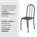Ver mais imagens de Conjunto de Mesa Tubular 62 100x60cm Tampo em MDF com 4 Cadeiras Ane B Preto/Floral/Txt