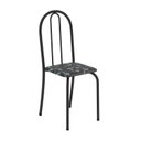 Ver imagem 4 de Conjunto de Mesa Tubular 62 100x60cm Tampo em MDF com 4 Cadeiras Ane B Preto/Floral/Txt