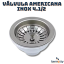 Ver imagem 2 de Válvula Americana Inox 4.1/2 com Cestinha Pia Cozinha Cuba