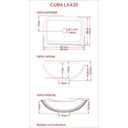 Ver imagem 5 de Conjunto Bancada para Banheiro com Cuba Abaulada L42 e Prateleira Metrópole Marrom