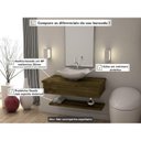 Ver imagem 6 de Conjunto Bancada para Banheiro com Cuba Abaulada L42 e Prateleira Metrópole 805W 