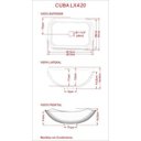 Ver imagem 5 de Conjunto Bancada para Banheiro com Cuba Abaulada L42 e Prateleira Metrópole 805W Marrom/Carvalho Dark