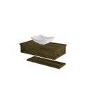 Ver imagem 3 de Conjunto Bancada para Banheiro com Cuba Abaulada L42 e Prateleira Metrópole 805W 