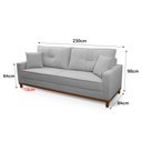 Ver imagem 4 de Sofá Living Malibu 2,30m Bouclê - King House