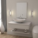 Ver imagem 1 de Conjunto Bancada para Banheiro com Cuba Abaulada L42 e Prateleira Metrópole 805w