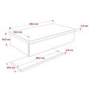Ver imagem 3 de Bancada para Banheiro 80cm com Cuba Aria e Prateleira 805W Metrópole Branco/Snow
