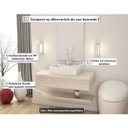 Ver imagem 6 de Bancada para Banheiro 80cm com Cuba Aria e Prateleira 805W Metrópole Branco/Snow