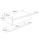 Ver imagem 4 de Bancada para Banheiro 80cm com Cuba Aria e Prateleira 805W Metrópole Preto/Onix