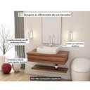 Ver imagem 6 de Bancada para Banheiro 80cm com Cuba Aria e Prateleira 805W Metrópole