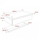 Ver imagem 4 de Bancada para Banheiro 80cm com Cuba Aria e Prateleira 805W Metrópole
