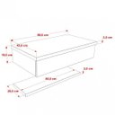 Ver imagem 4 de Bancada para Banheiro 80cm com Cuba Aria e Prateleira 805W Metrópole