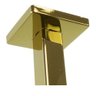 Chuveiro Ducha Teto Inox Dourado 20x20 Slim Suporte Quadrado Luxo Banheiro Area Externa - 6