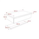 Ver imagem 4 de Bancada para Banheiro 80cm com Cuba Aria e Prateleira 805W Metrópole