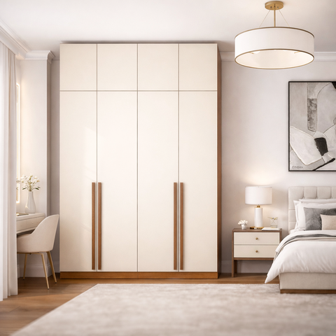 Guarda-roupa 4 Portas Modular com Maleiro Luna