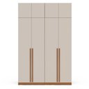 Ver imagem 2 de Guarda-roupa 4 Portas Modular com Maleiro Luna