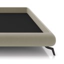 Ver imagem 6 de Cama King Base Box 193x203cm Pés de Ferro Cold P02 Veludo Bege - Mpozenato