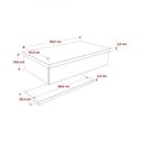 Ver imagem 4 de Bancada para Banheiro 80cm com Cuba Aria e Prateleira 805W Metrópole Branco/Chess