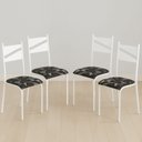 Branco/Preto Floral