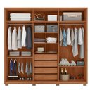 Ver imagem 4 de Roupeiro Home Premium Moviment 2.5 Freijó Off White Sued Lux