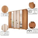 Ver imagem 2 de Roupeiro Home Premium Moviment 2.5 Freijó Off White Sued Lux