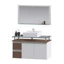 Ver imagem 2 de Conjunto para Banheiro Gabinete com Cuba e Espelheira 80cm Diamante