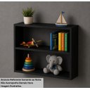 Ver imagem 4 de Armário Nicho Suspenso Multiuso em Mdf Preto 50x50x15cm (cxaxp)